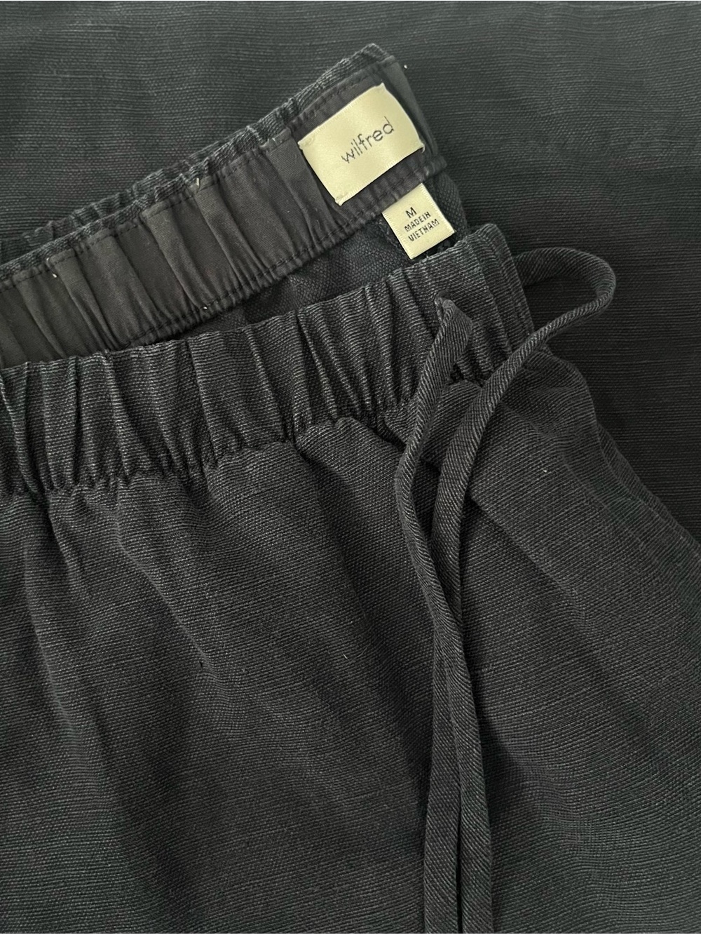 Wilfred Navy Blue Linen Pants